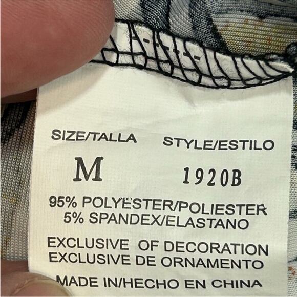 Y2K Vintage 90s Midi Dress Animal Print Just Love Size Medium - Picture 11 of 14